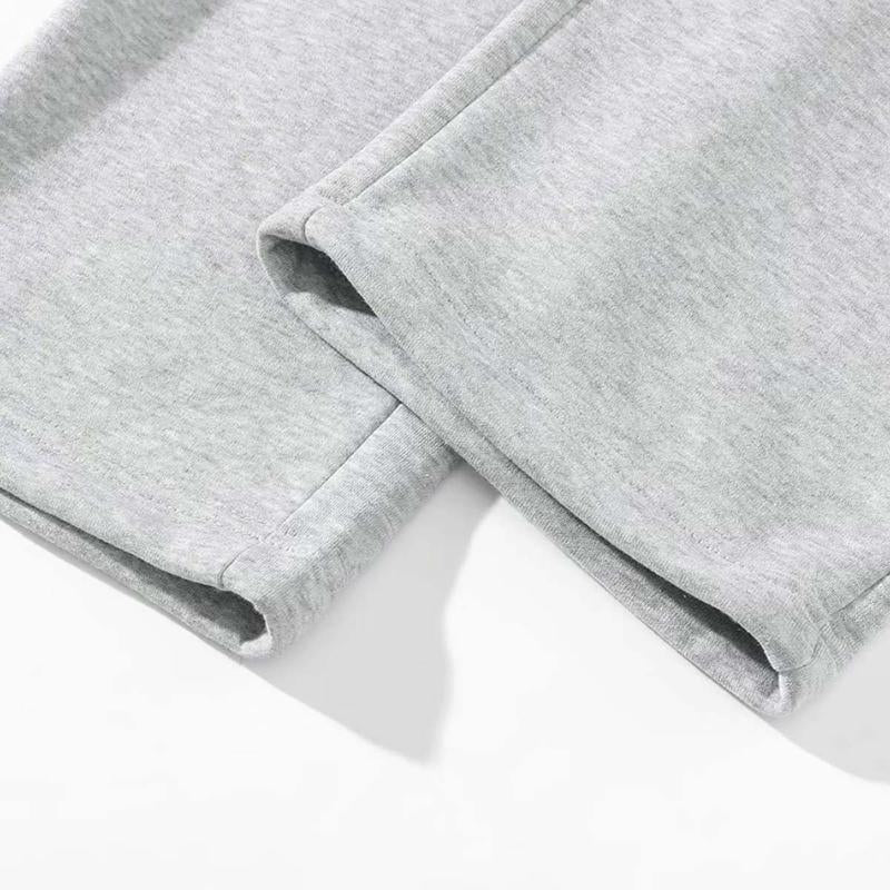 2-Piece Set Suitable for All Seasons Men'S Solid Color Drawstring Hanging Pants Gray Fashionable Casual Versatile Comfortable Loose Pants Street Style Men'S Large Clothing Gray Fashionable Composite Soft Fabric Plain Pants Menswear Trouser Fall Outfits So