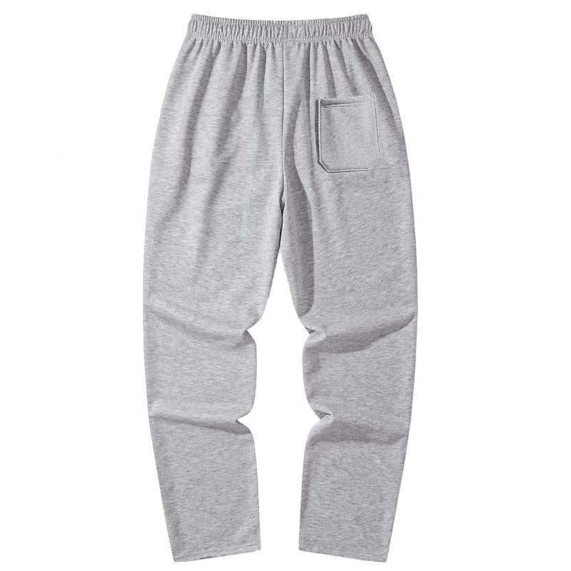 2-Piece Set Suitable for All Seasons Men'S Solid Color Drawstring Hanging Pants Gray Fashionable Casual Versatile Comfortable Loose Pants Street Style Men'S Large Clothing Gray Fashionable Composite Soft Fabric Plain Pants Menswear Trouser Fall Outfits So